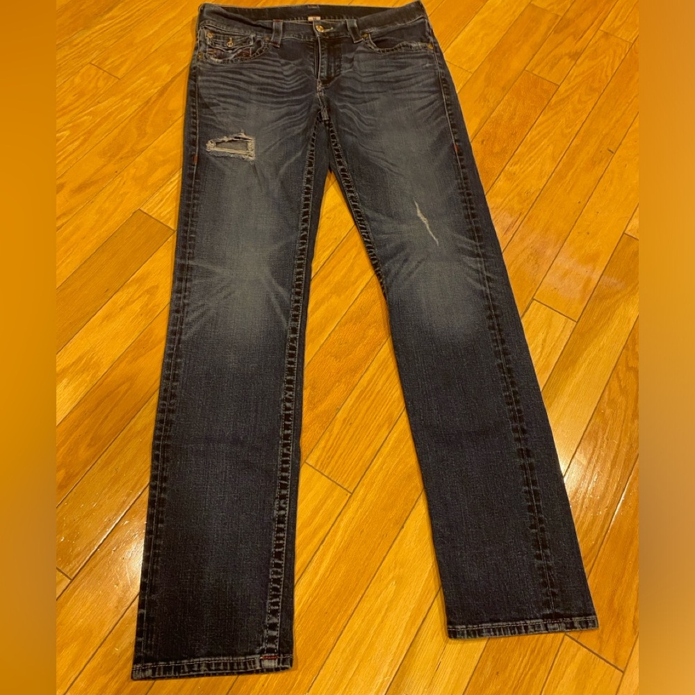 True Religion Skinny Distressed Jeans